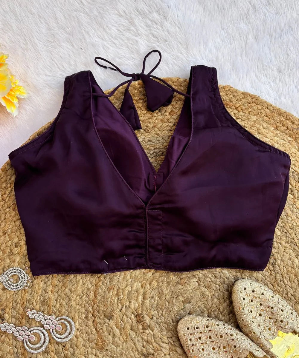 Purple Sleeveless Blouse