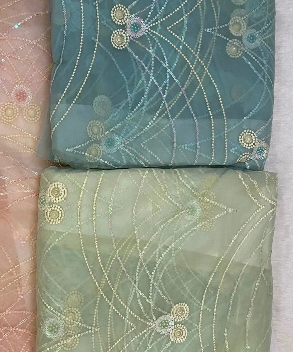 Pearl Work Net Saree