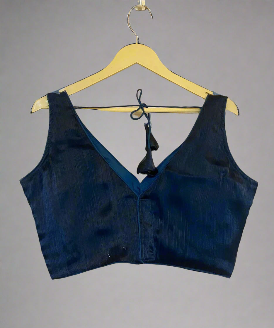 Turquoise Colored Sleeveless Blouse