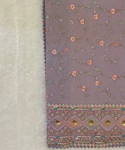 Premium Occasion Saree with Floral Embroidery | Wedding & Sangeet Wear