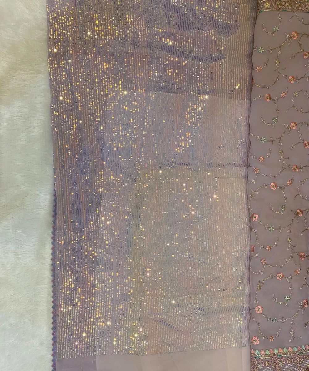 Premium Occasion Saree with Floral Embroidery | Wedding & Sangeet Wear