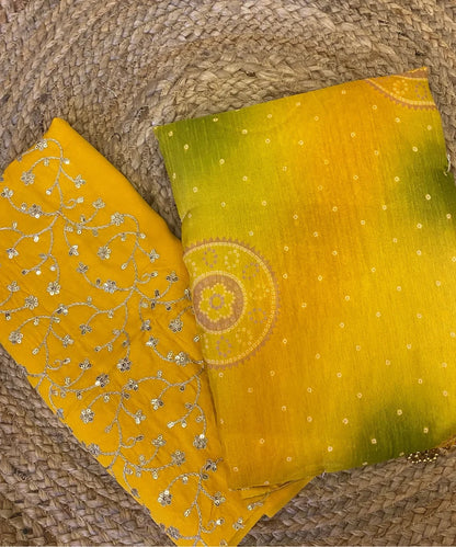 Festive Bandhej Saree for Women