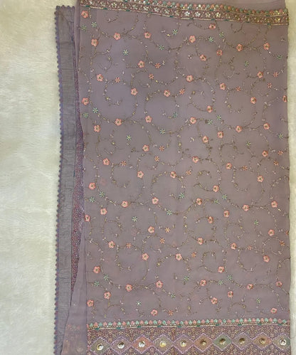Premium Occasion Saree with Floral Embroidery | Wedding & Sangeet Wear