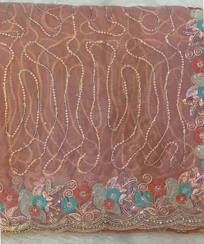 Pastel Green Floral Saree