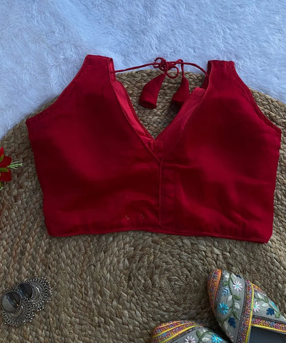Maroon Colored Sleeveless Blouse