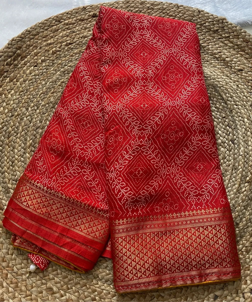Karwa Chauth Bandhani Saree