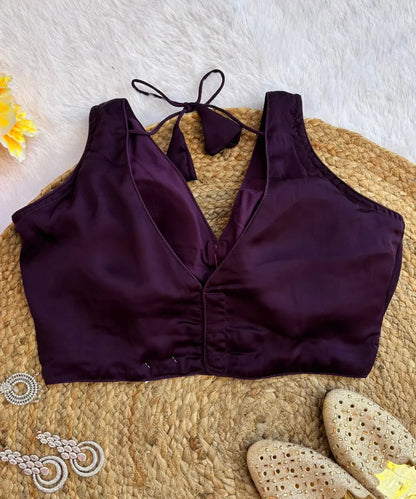 Purple Sleeveless Blouse