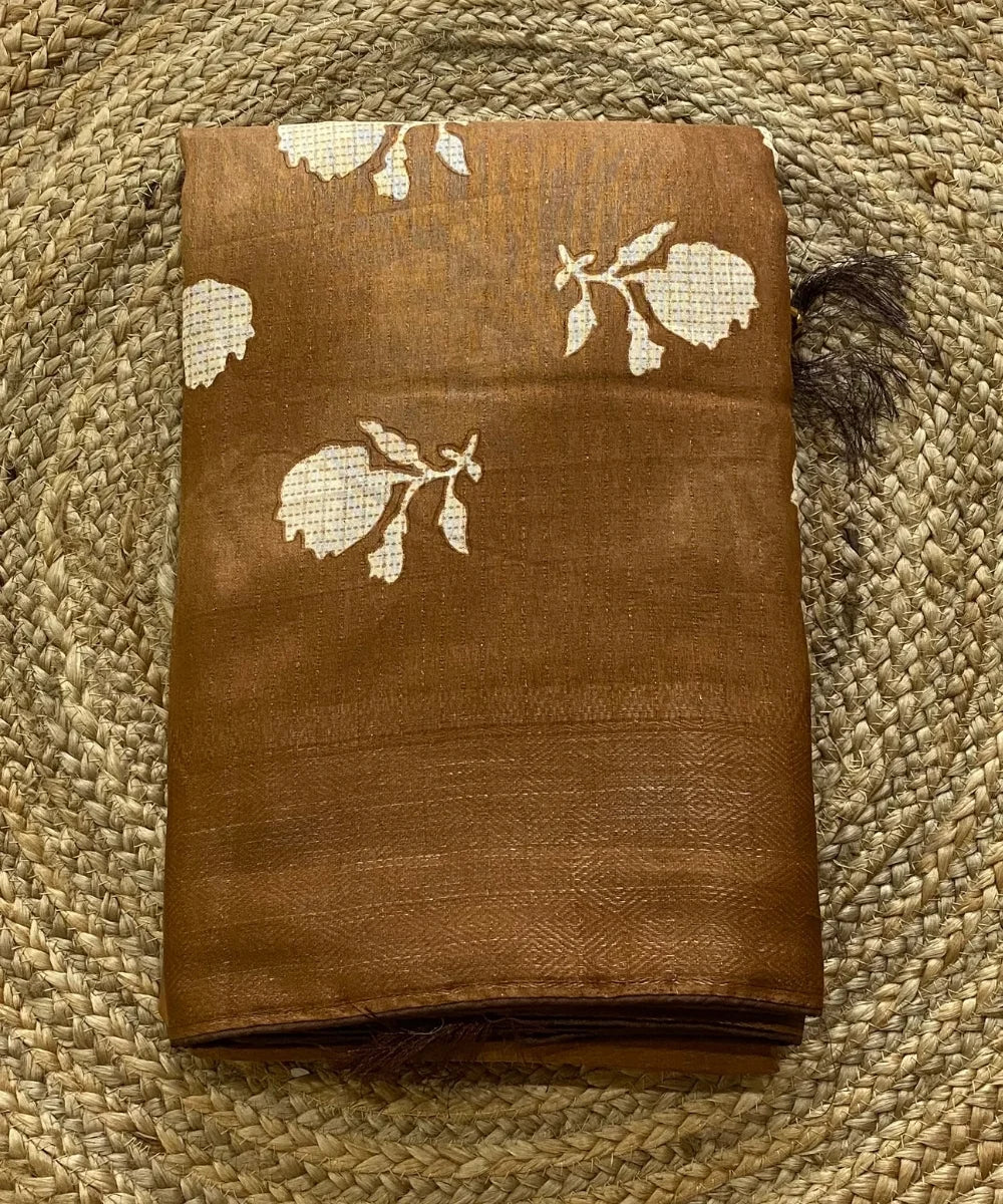 Floral Zari Border Saree