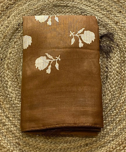 Floral Zari Border Saree