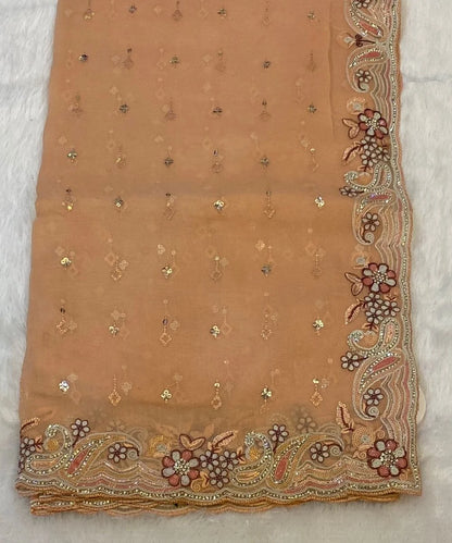 Paisley Embroidered Saree