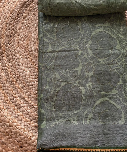 Radiant Bloom Print Saree