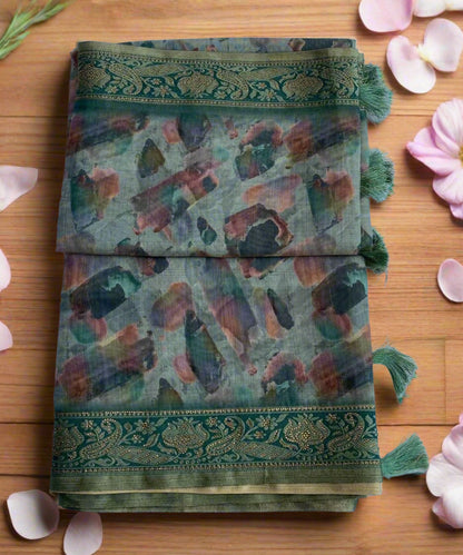 Formal Printed Saree for Girls