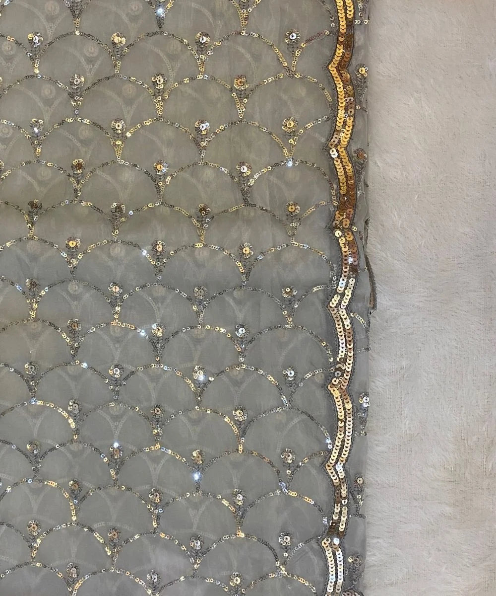 Sequin Organza Saree