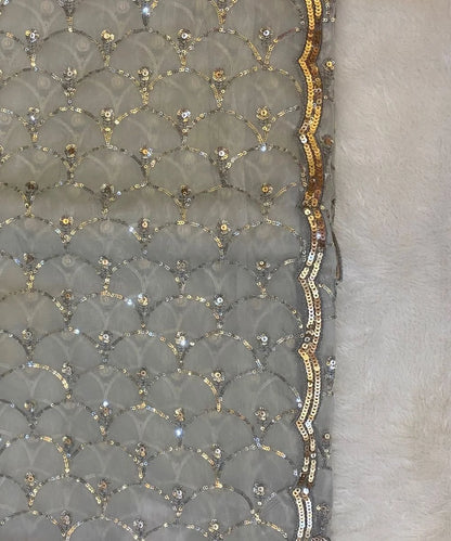 Sequin Organza Saree