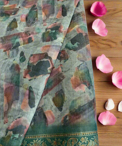 Formal Printed Saree for Girls