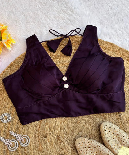 Purple Sleeveless Blouse