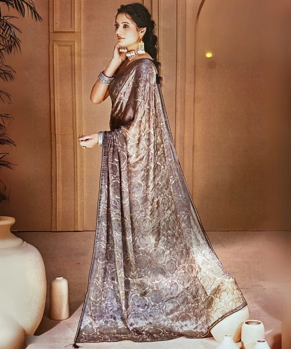 Blooming Elegance Floral Saree