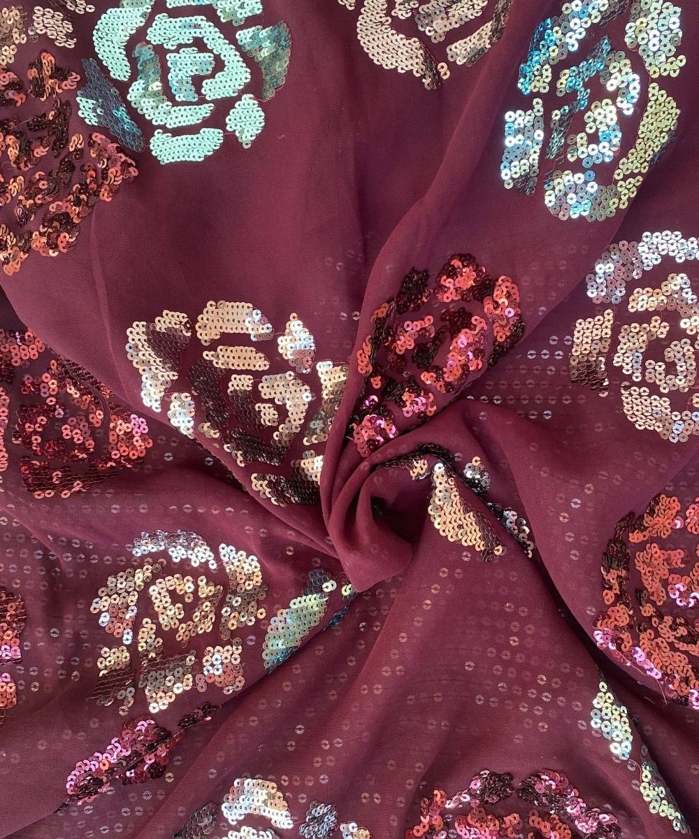Sequin Rose Saree
