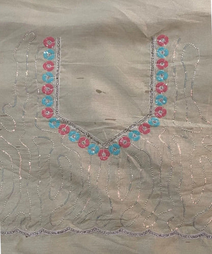 Pastel Green Floral Saree