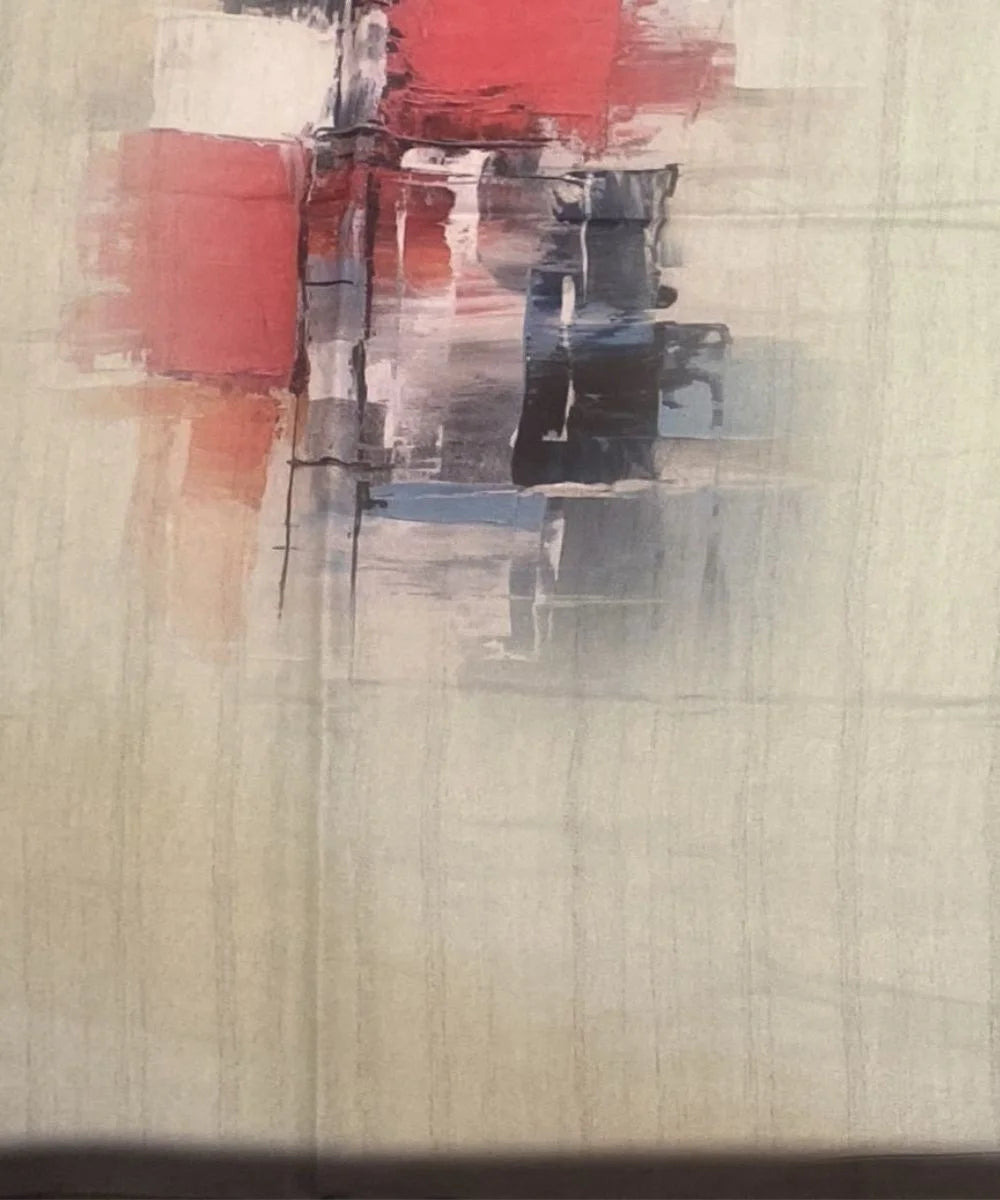 New Abstract Print Saree