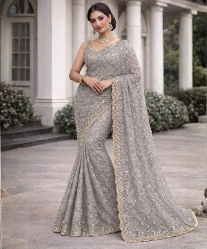 Sequin Organza Occasion Saree