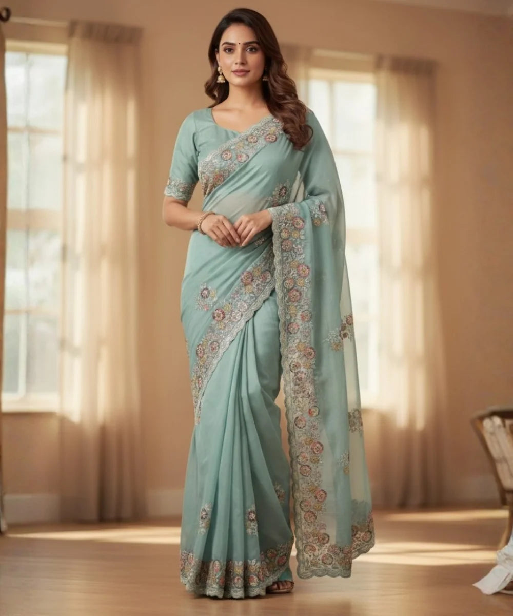 Dreamy Floral Saree for Occasion