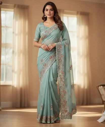 Dreamy Floral Saree for Occasion
