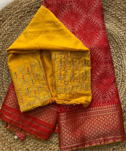 Karwa Chauth Bandhani Saree