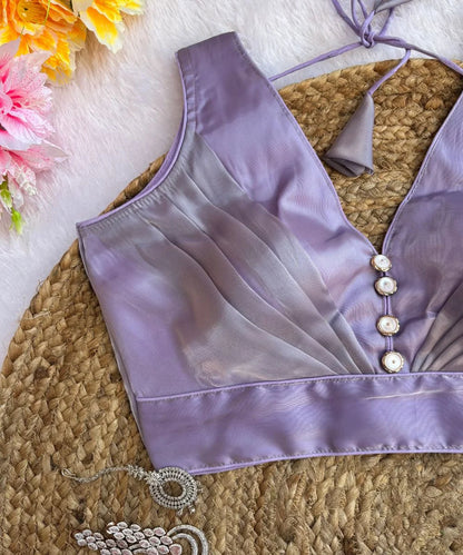 Lavender Colored Sleeveless Blouse