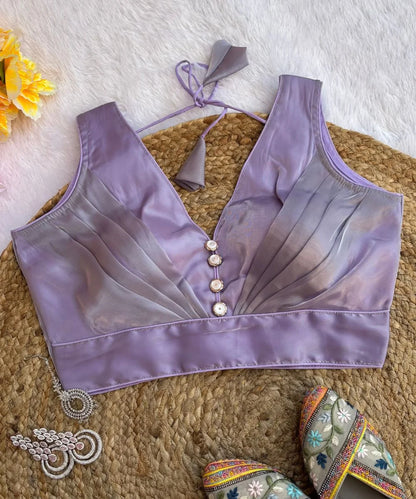 Lavender Colored Sleeveless Blouse