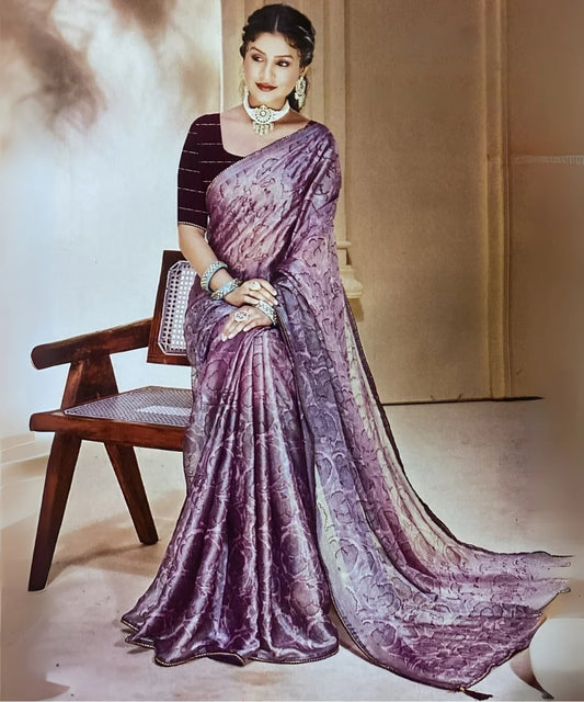 Dreamy Floral Print Saree Online