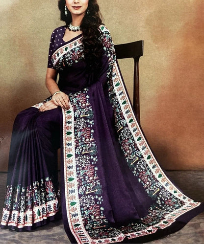Graceful Black Office Saree