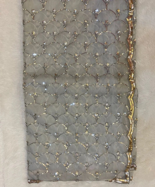 Sequin Organza Saree