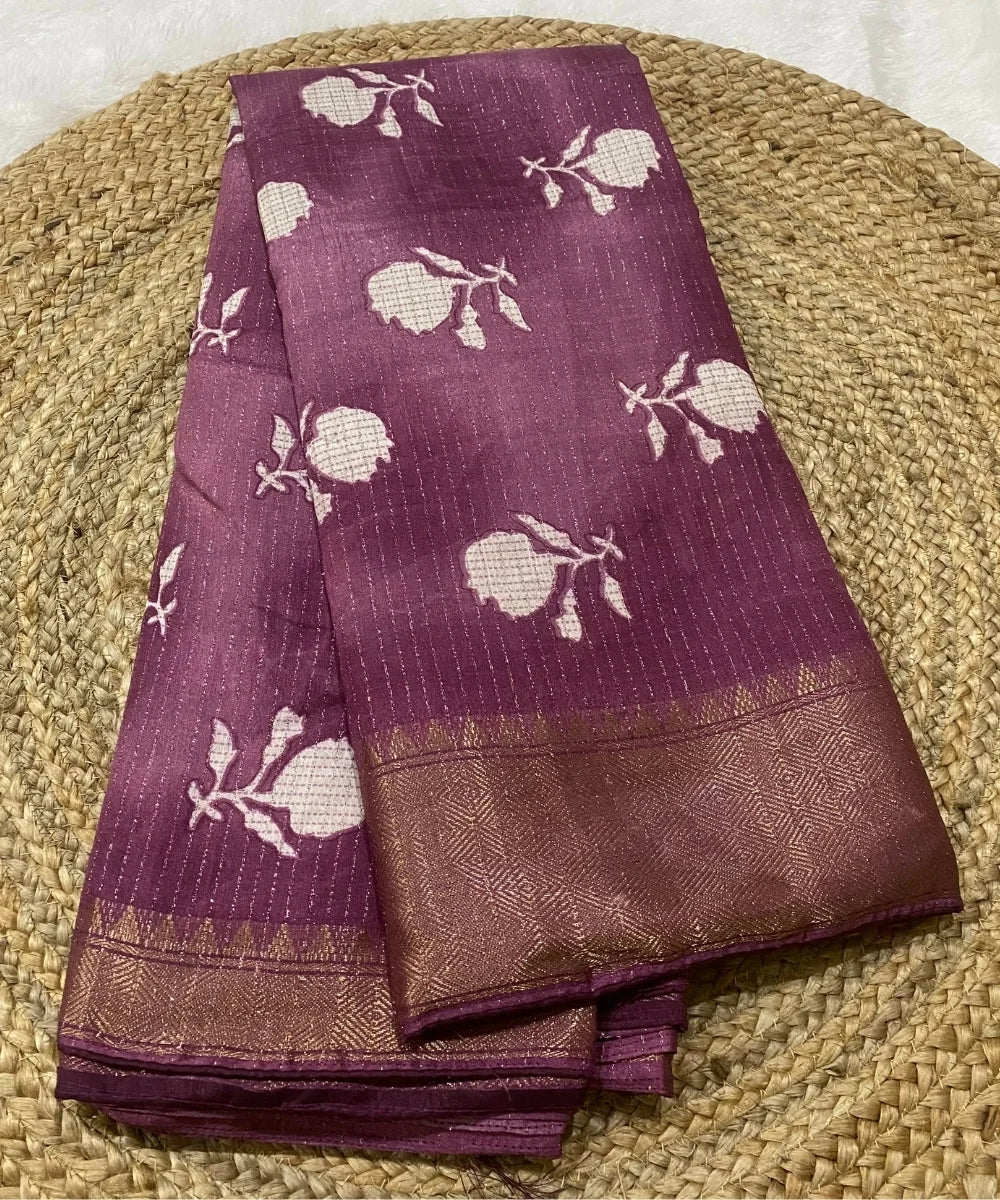 Pretty Pink Floral Saree