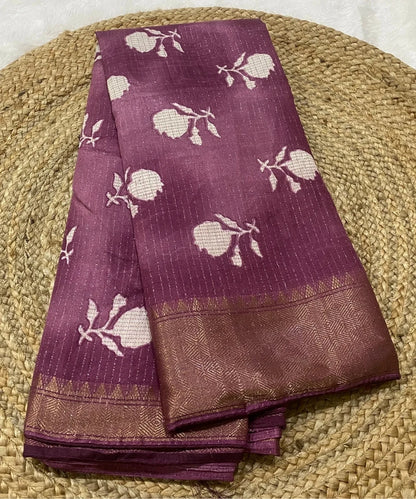 Pretty Pink Floral Saree