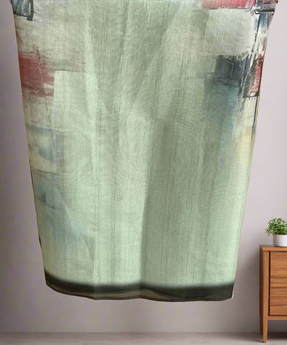 New Abstract Print Saree