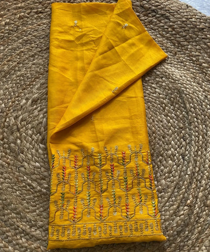 Green Bandhani Saree with Blouse